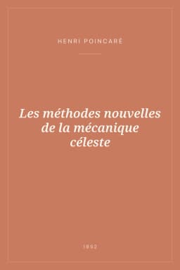 Portada de Les méthodes nouvelles de la mécanique céleste