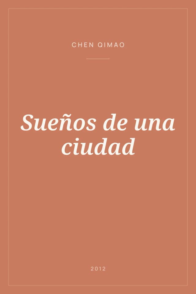 Portada de Sueños de una ciudad