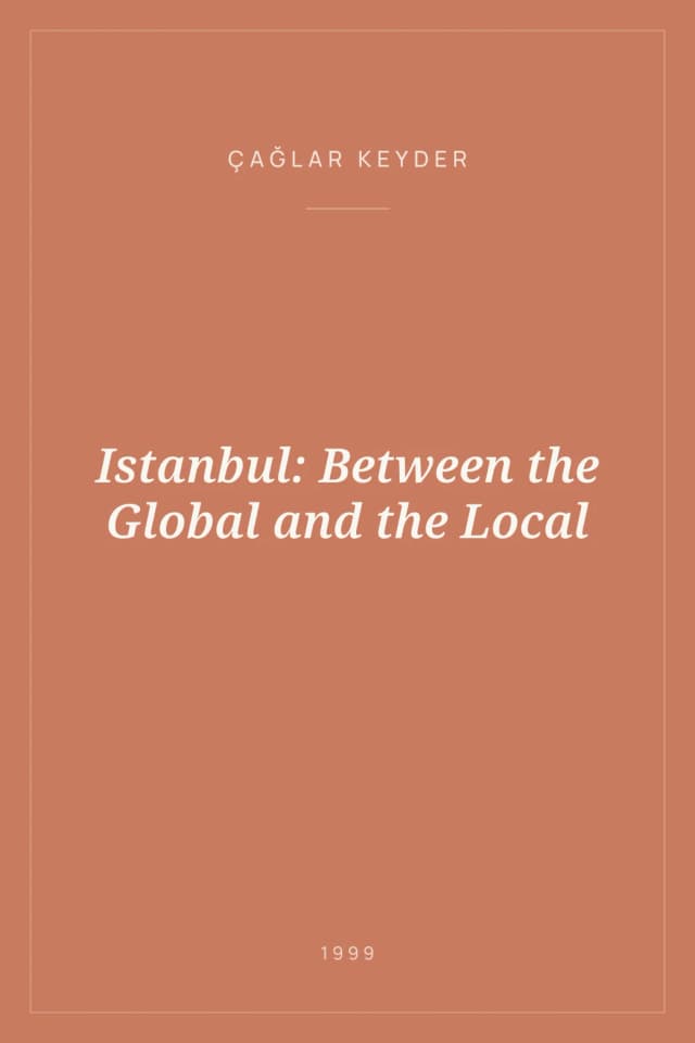 Portada de Istanbul: Between the Global and the Local