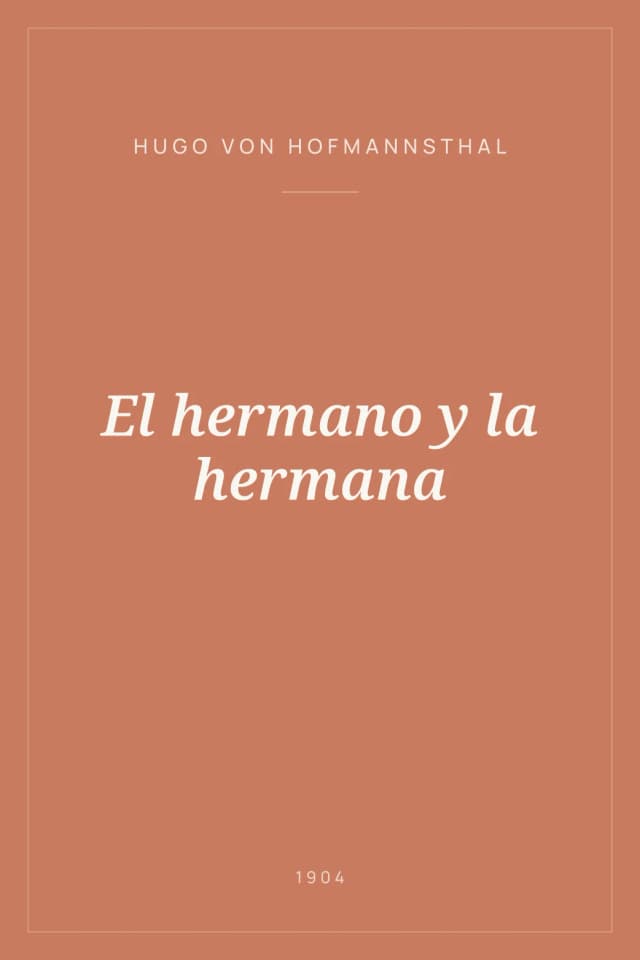 Portada de El hermano y la hermana