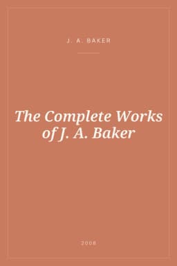 Portada de The Complete Works of J. A. Baker