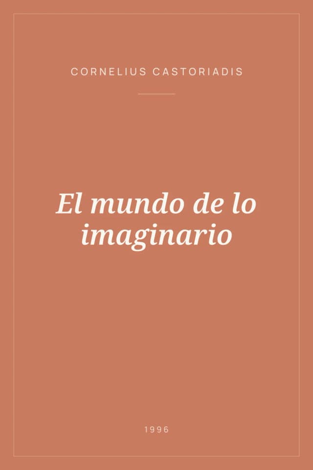 Portada de El mundo de lo imaginario