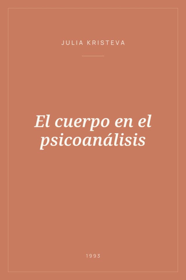 Portada de El cuerpo en el psicoanálisis
