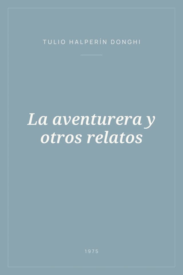 Portada de La aventurera y otros relatos