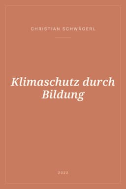 Portada de Klimaschutz durch Bildung