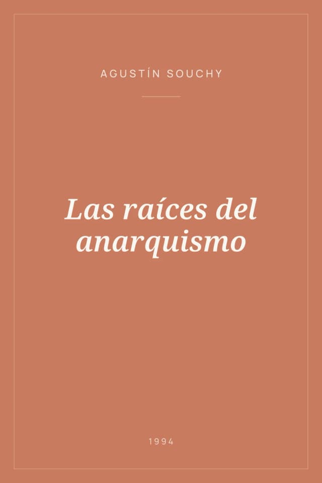Portada de Las raíces del anarquismo
