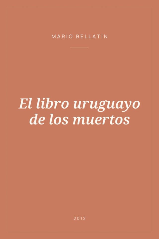 Portada de El libro uruguayo de los muertos