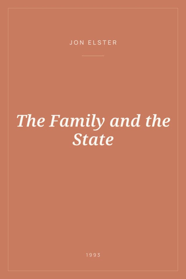 Portada de The Family and the State