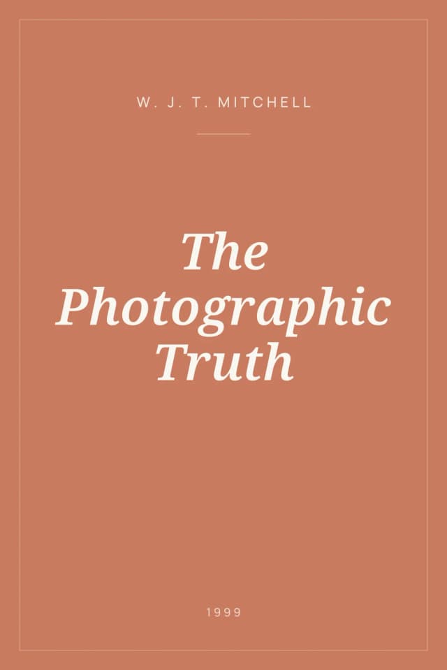 Portada de The Photographic Truth