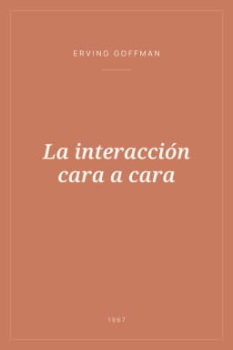Portada de La interacción cara a cara