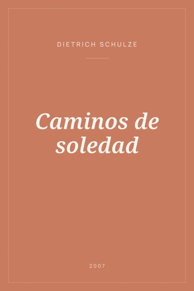 Portada de Caminos de soledad