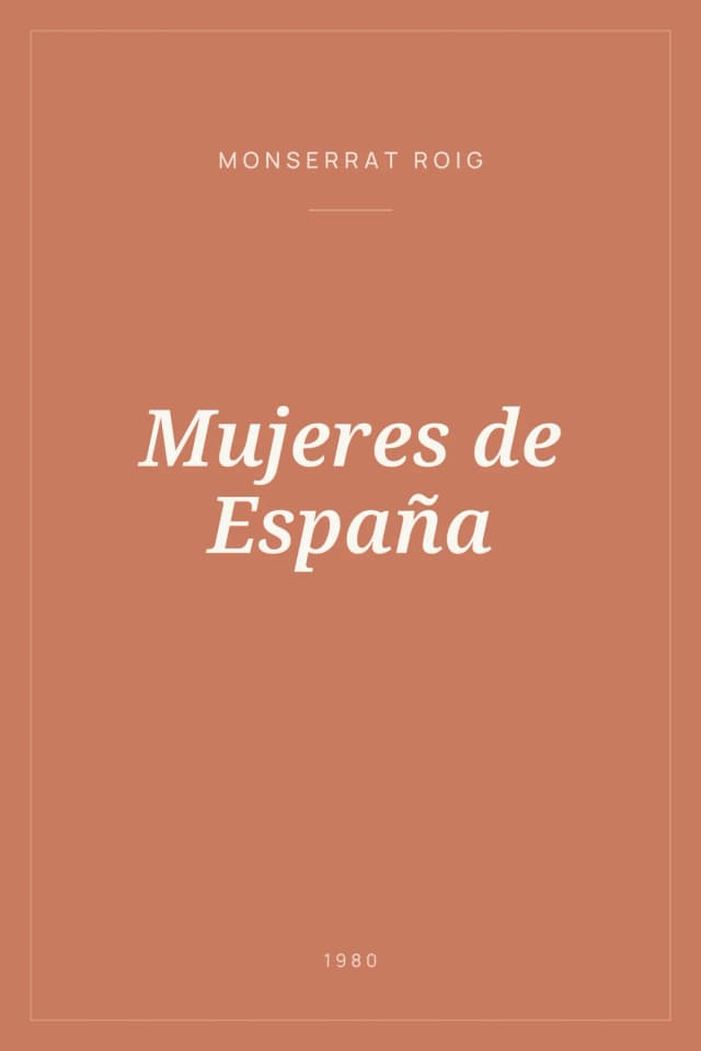 Portada de Mujeres de España