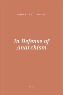 Portada de In Defense of Anarchism