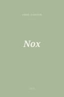 Portada de Nox