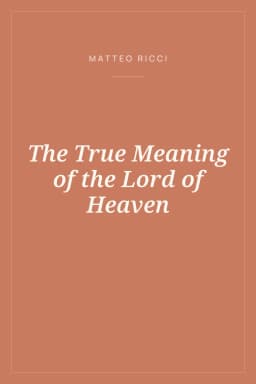 Portada de The True Meaning of the Lord of Heaven