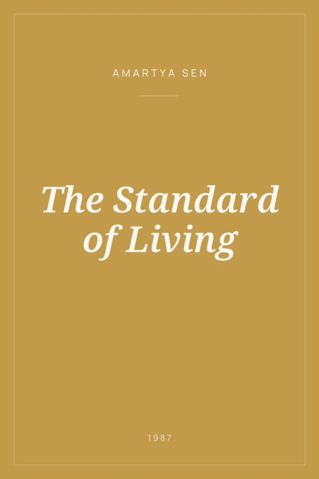 Portada de The Standard of Living