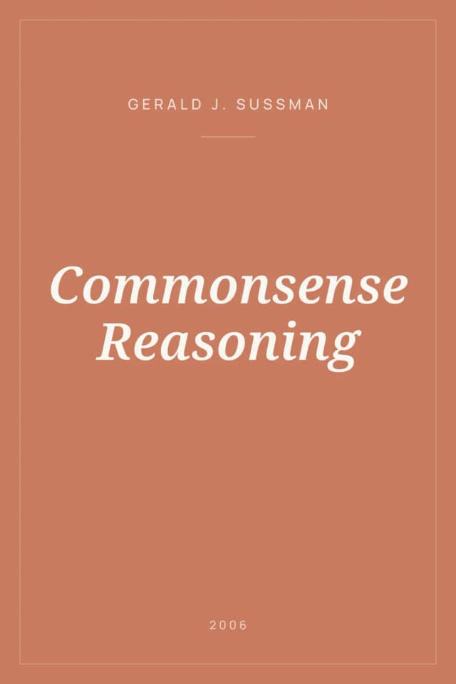 Portada de Commonsense Reasoning