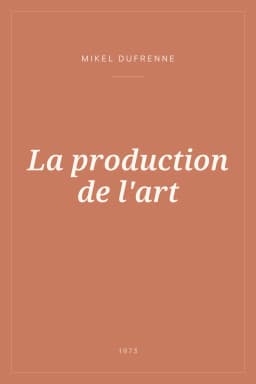 Portada de La production de l'art