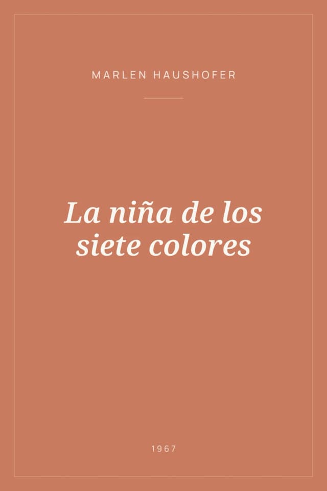 Portada de La niña de los siete colores