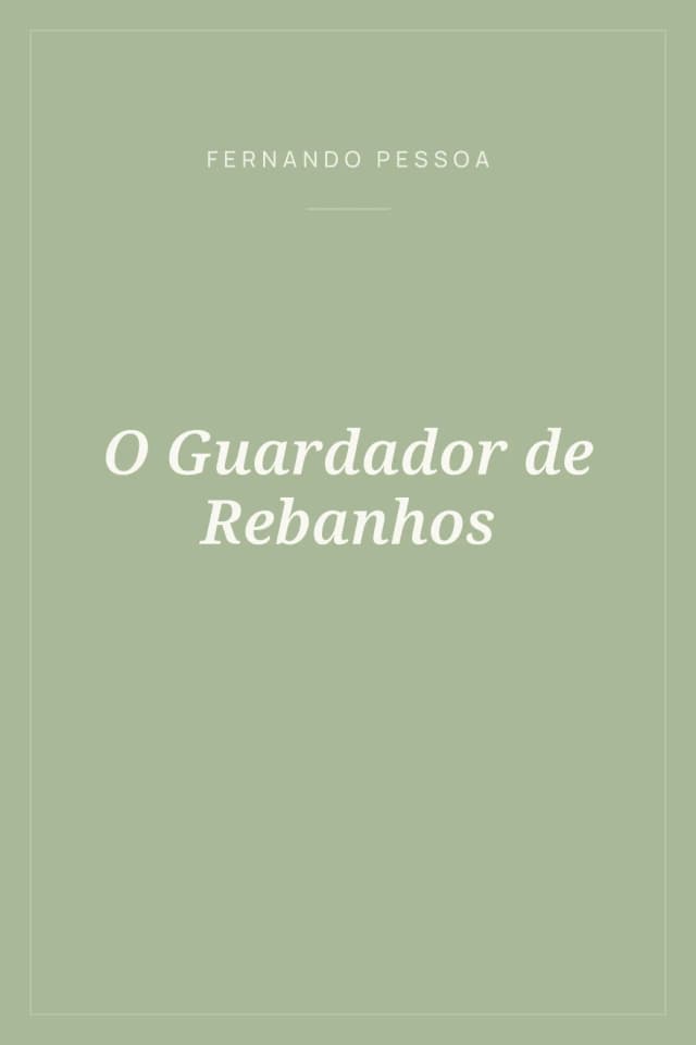 Portada de O Guardador de Rebanhos