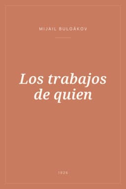 Portada de Los trabajos de quien
