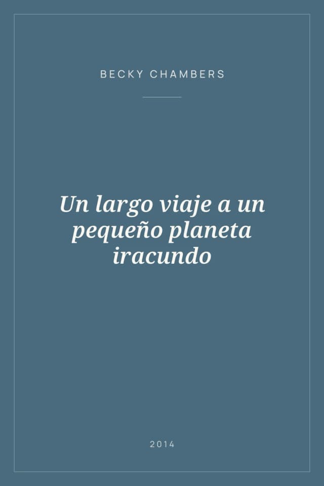 Portada de Un largo viaje a un pequeño planeta iracundo