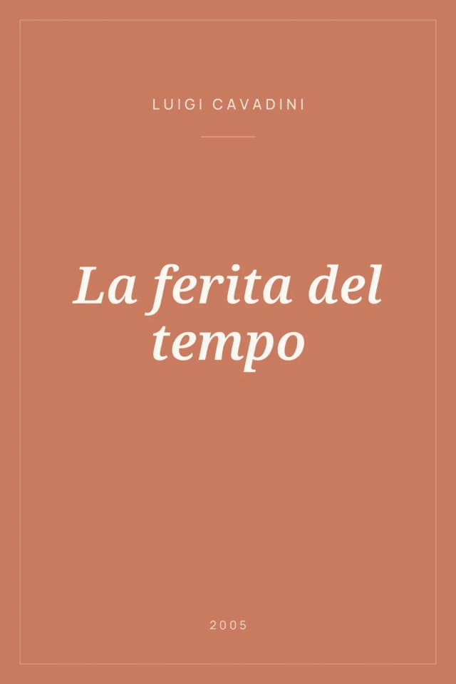 Portada de La ferita del tempo