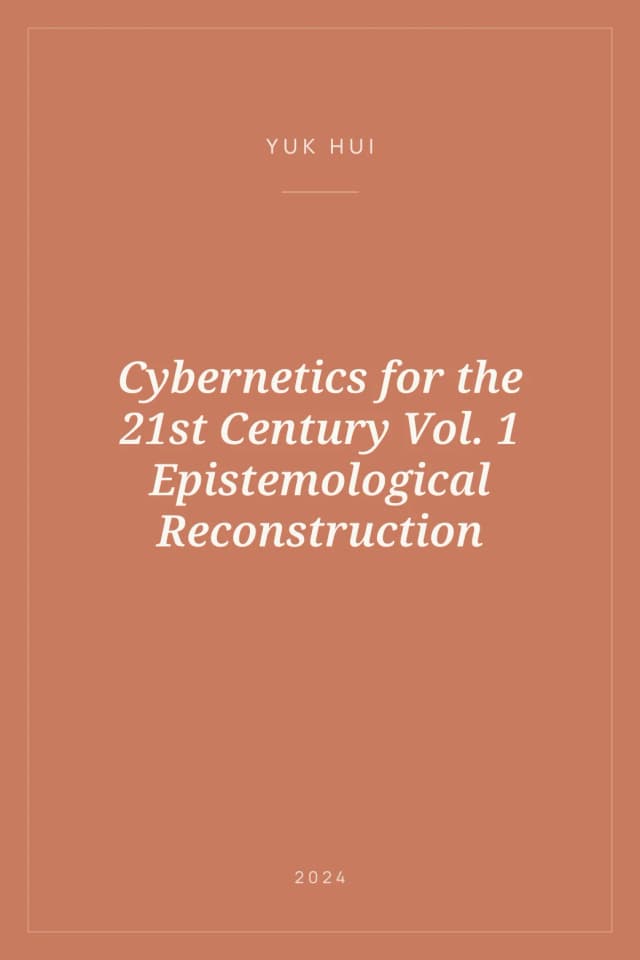Portada de Cybernetics for the 21st Century Vol. 1 Epistemological Reconstruction