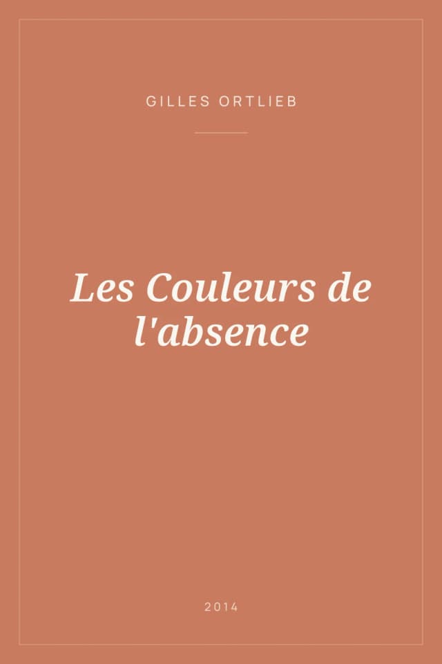 Portada de Les Couleurs de l'absence
