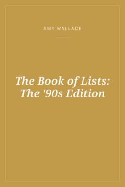 Portada de The Book of Lists: The '90s Edition