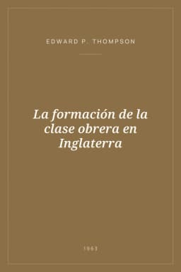 Portada de La formación de la clase obrera en Inglaterra