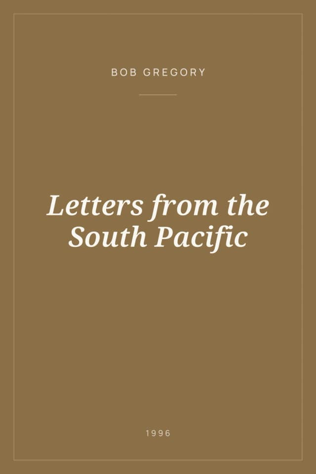 Portada de Letters from the South Pacific