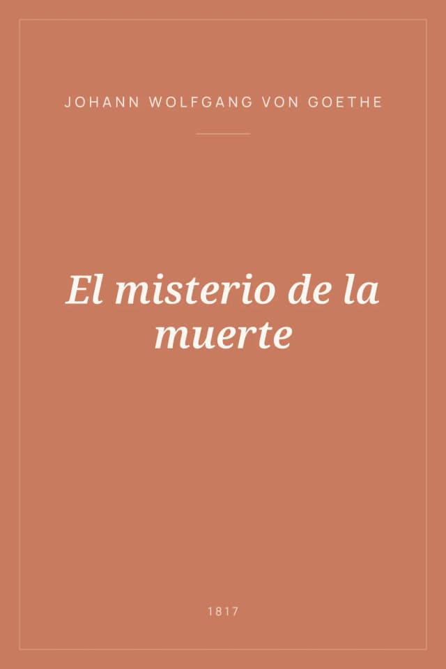Portada de El misterio de la muerte