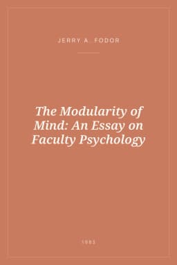 Portada de The Modularity of Mind: An Essay on Faculty Psychology