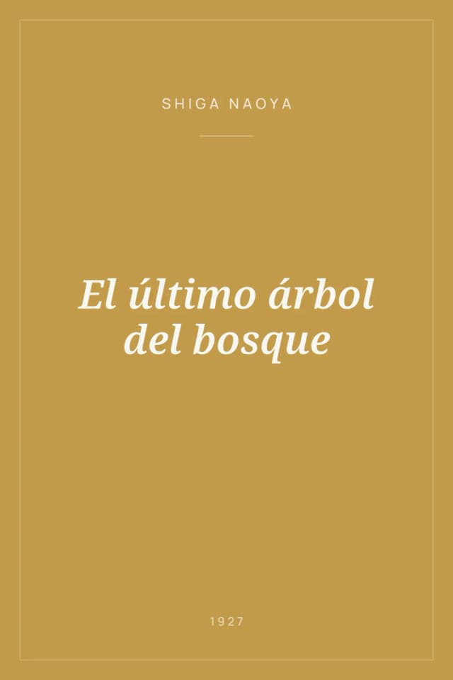 Portada de El último árbol del bosque