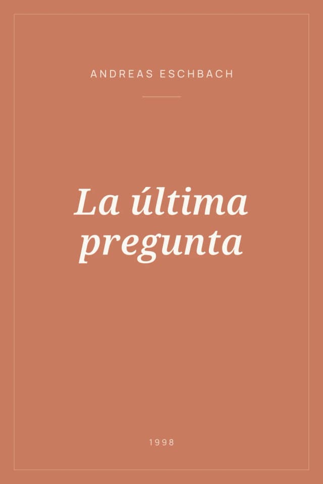 Portada de La última pregunta