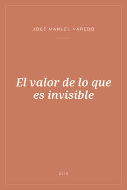 Portada de El valor de lo que es invisible