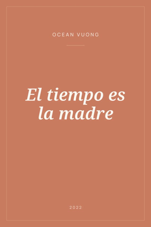 Portada de El tiempo es la madre