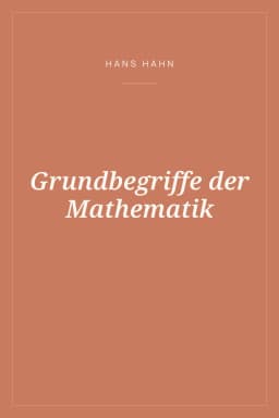 Portada de Grundbegriffe der Mathematik