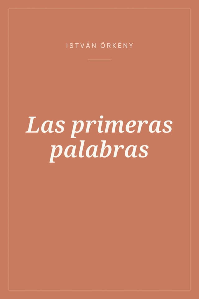 Portada de Las primeras palabras
