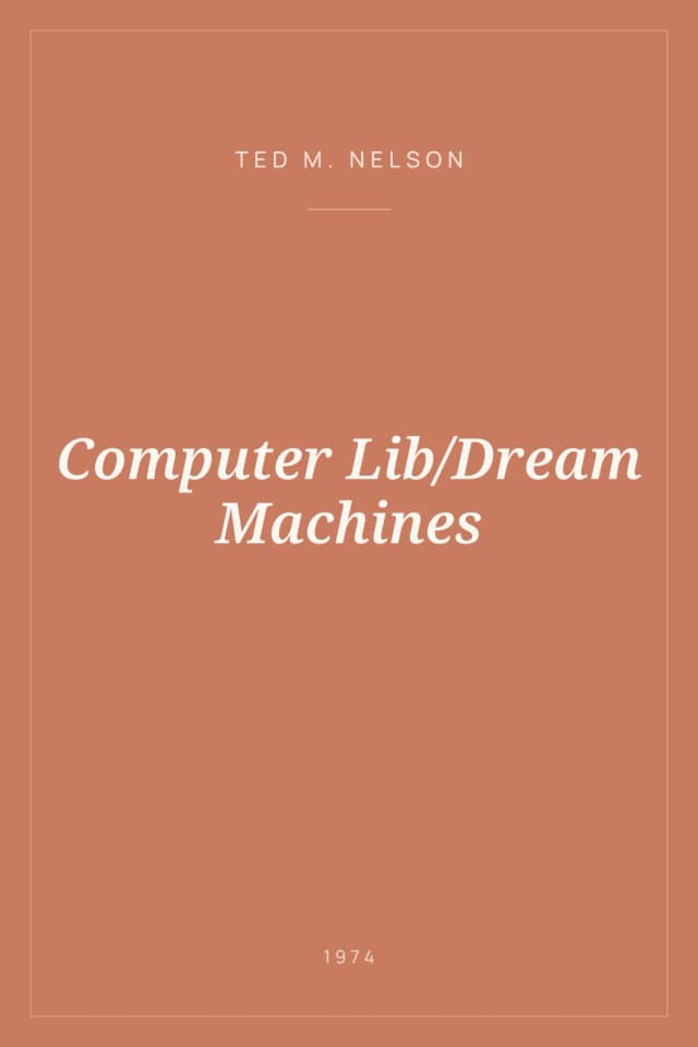 Portada de Computer Lib/Dream Machines