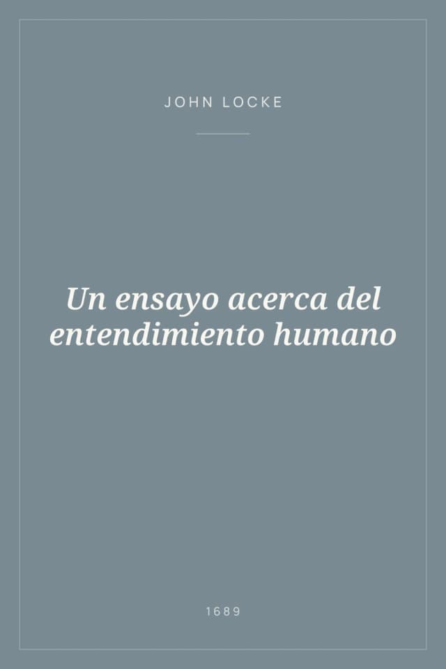 Portada de Un ensayo acerca del entendimiento humano