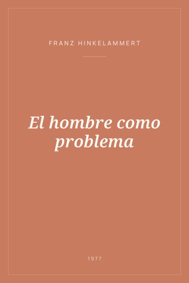 Portada de El hombre como problema