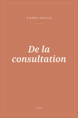 Portada de De la consultation