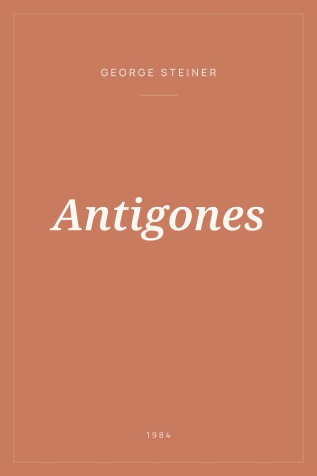 Portada de Antigones