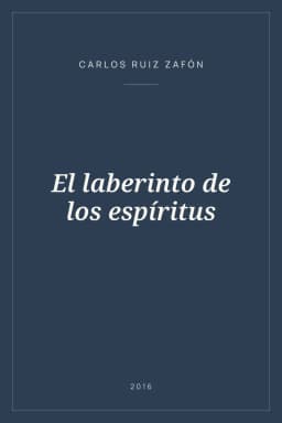 Portada de El laberinto de los espíritus