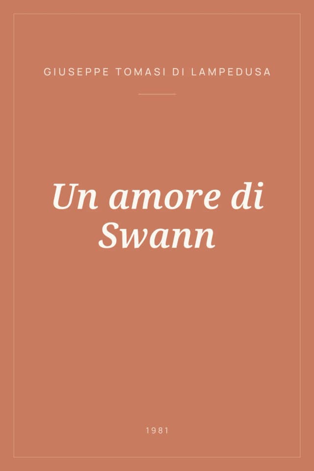 Portada de Un amore di Swann