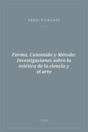 Portada de Forma, Contenido y Método: Investigaciones sobre la estética de la ciencia y el arte