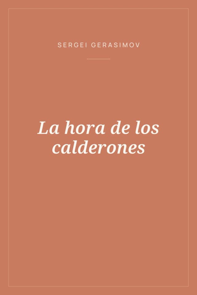 Portada de La hora de los calderones