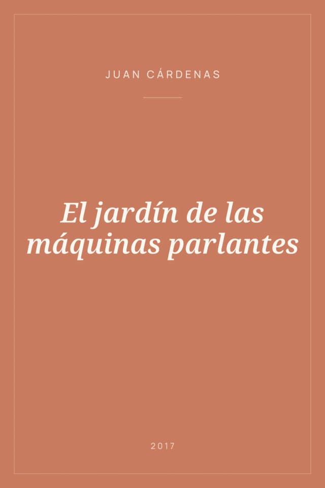 Portada de El jardín de las máquinas parlantes